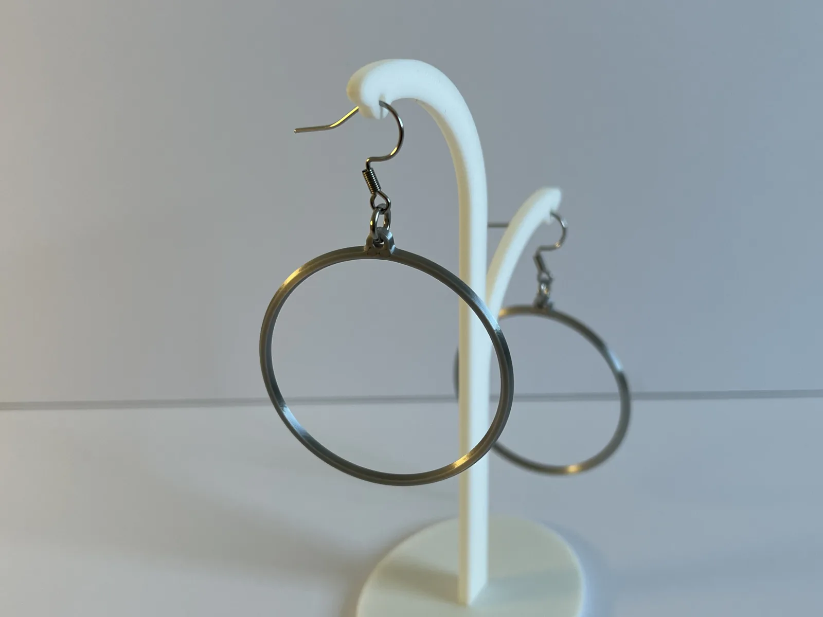 Aretes de argolla en 3 tamaños impreso en 3D, foto 3