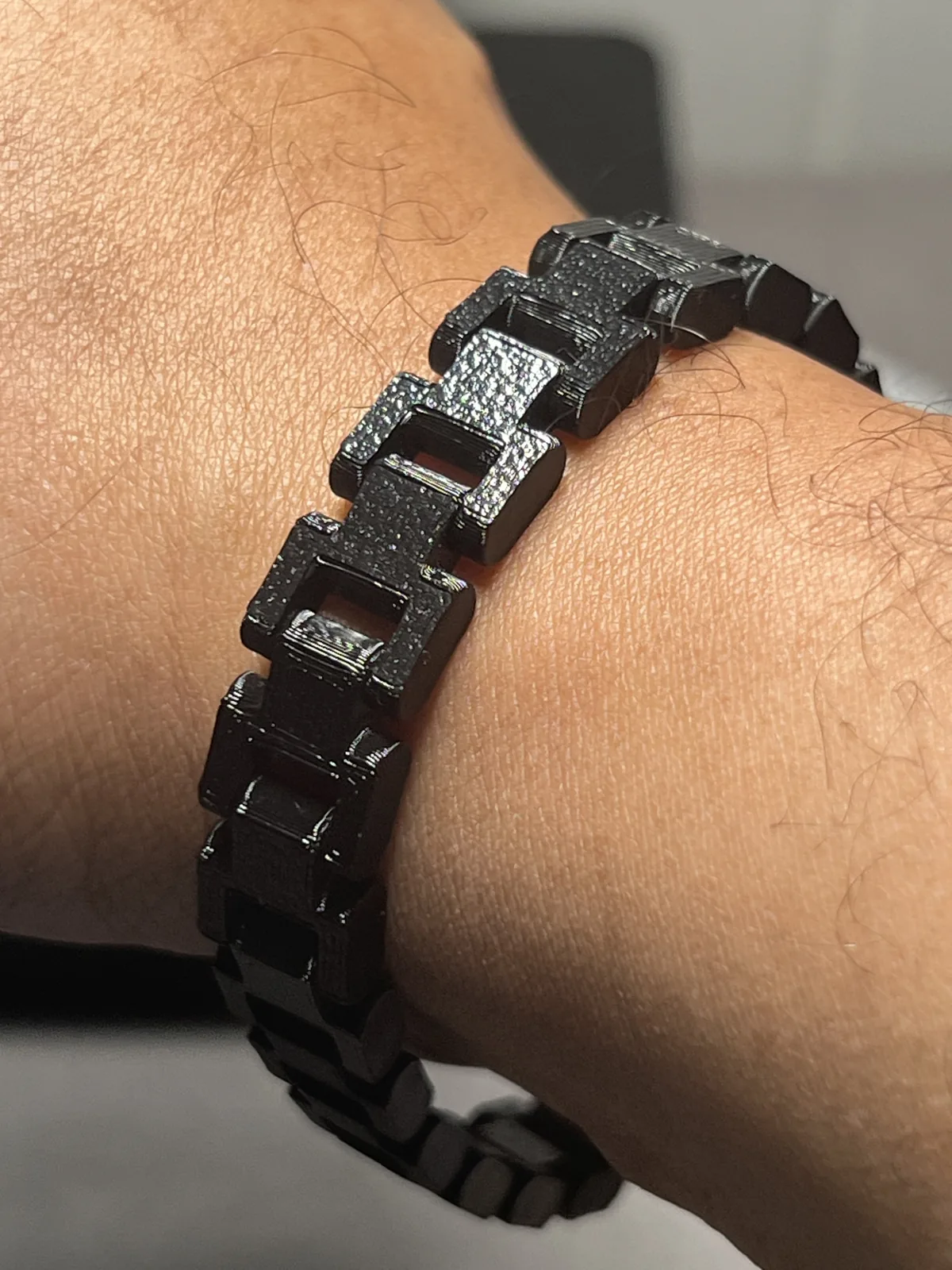 Pulsera de eslabones estilo reloj