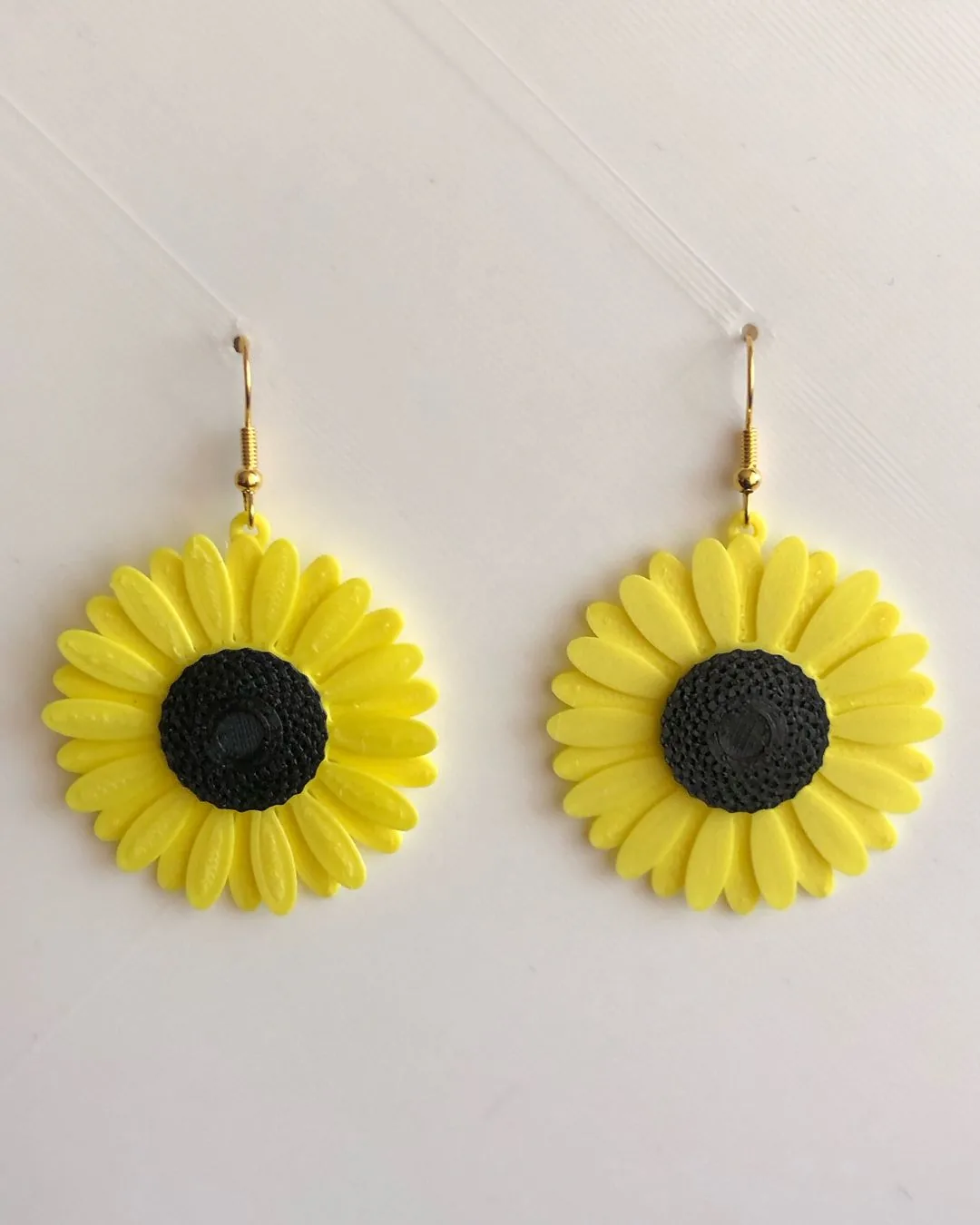 Aretes de girasol