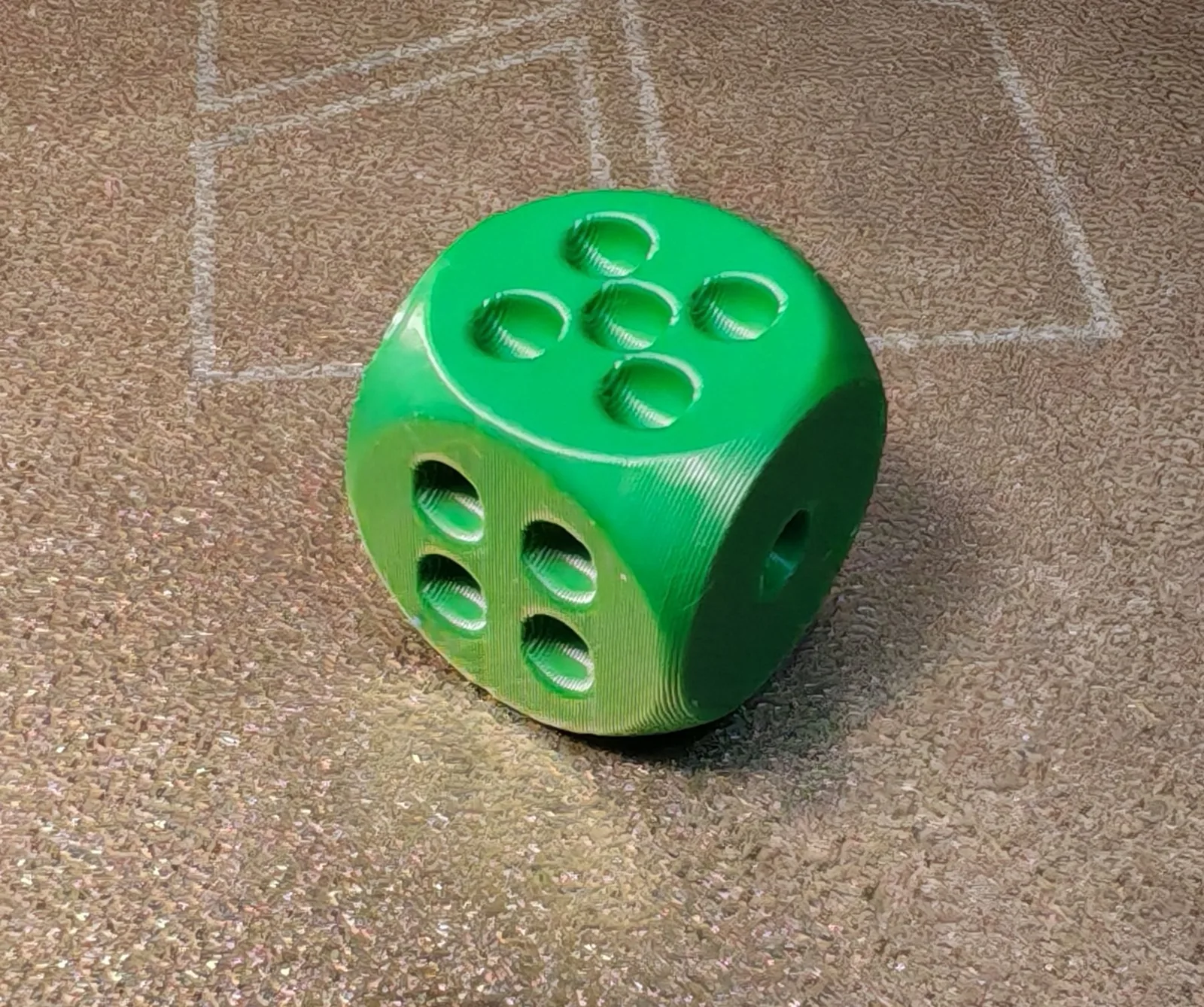 Dados clásicos (set de 5) impreso en 3D, foto 3
