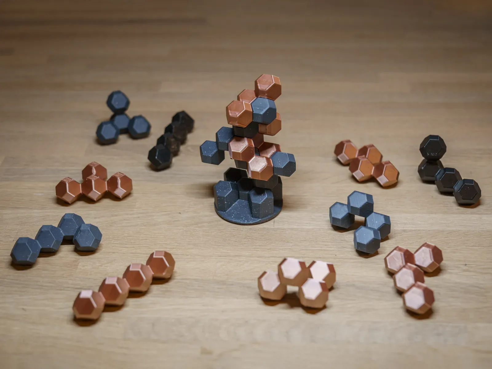 Juego de equilibrio de poliedros impreso en 3D, foto 4