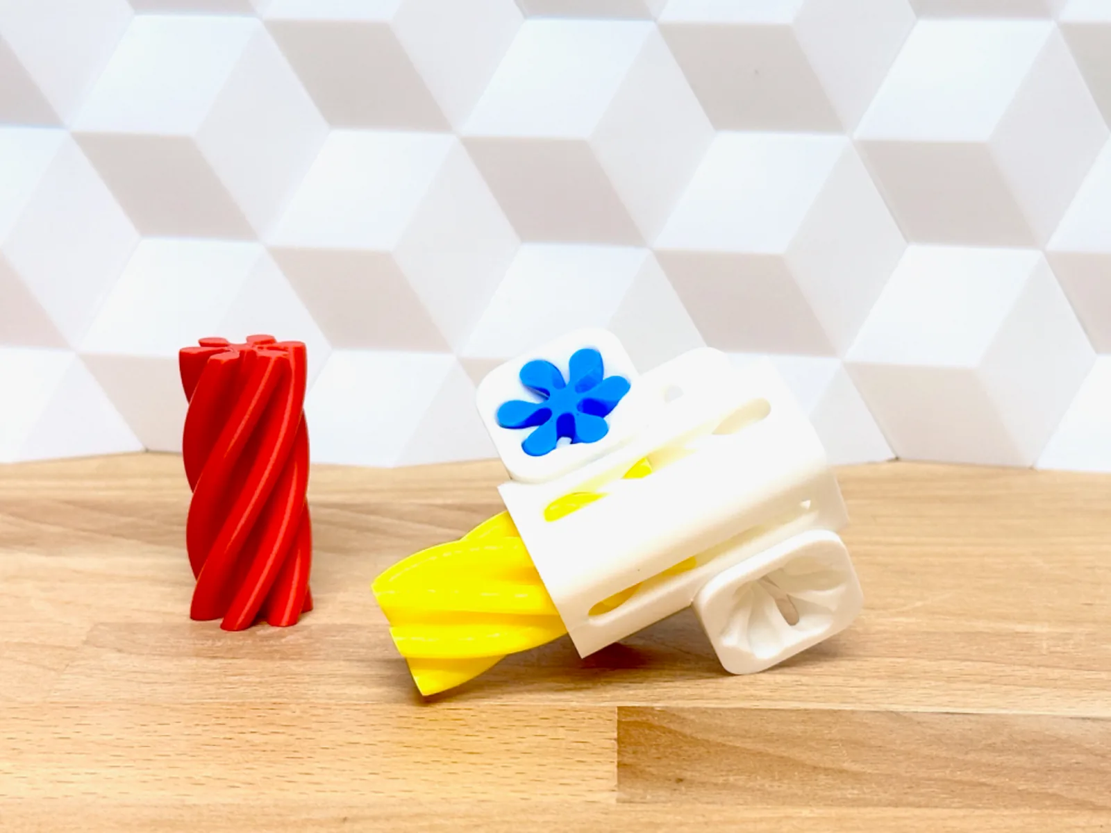 Rompecabezas triple hélice impreso en 3D, foto 4