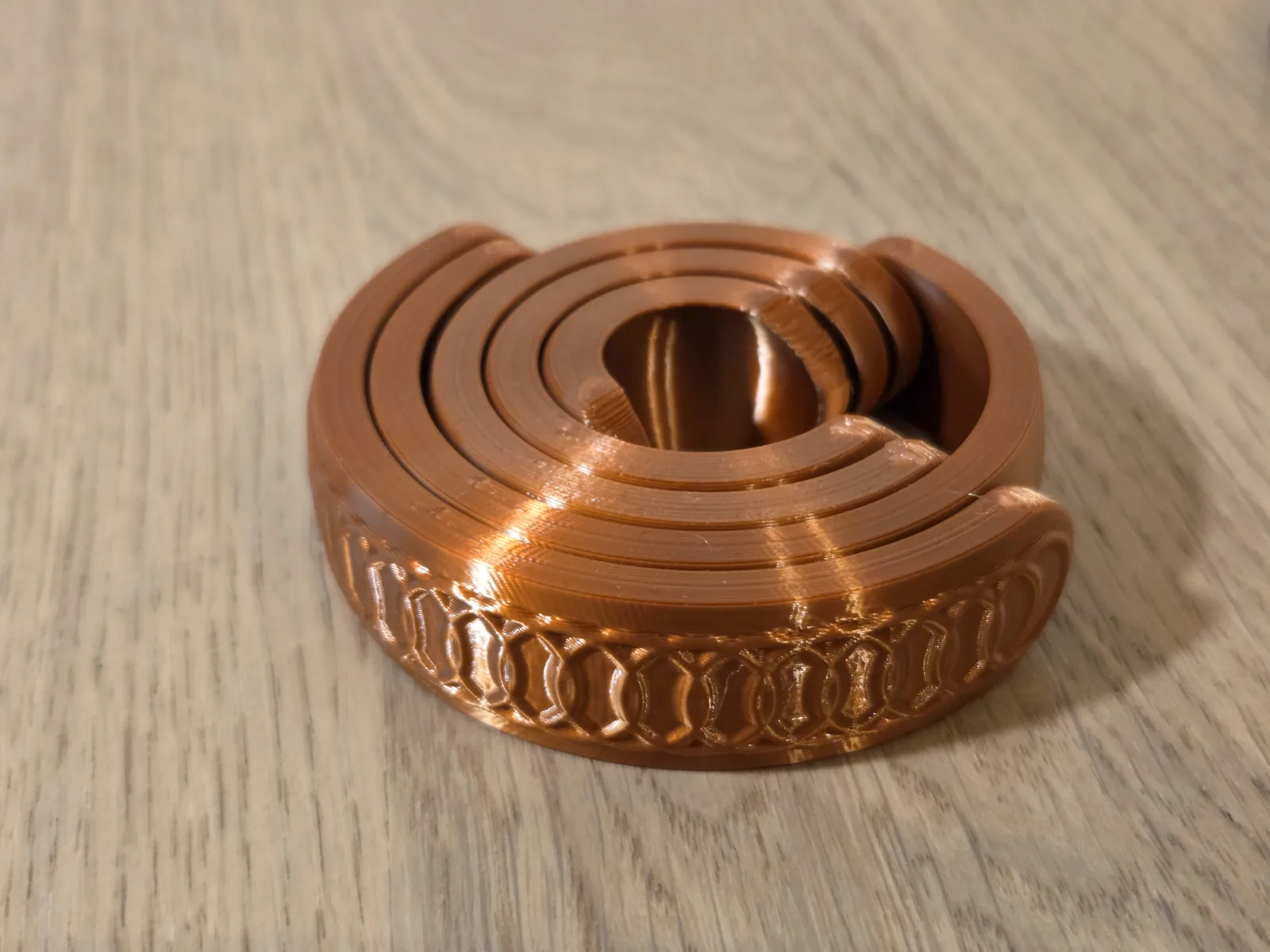 Arcspin fidget giratorio impreso en 3D, foto 3