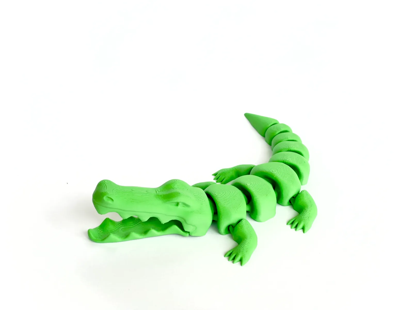 Cocodrilo articulado impreso en 3D