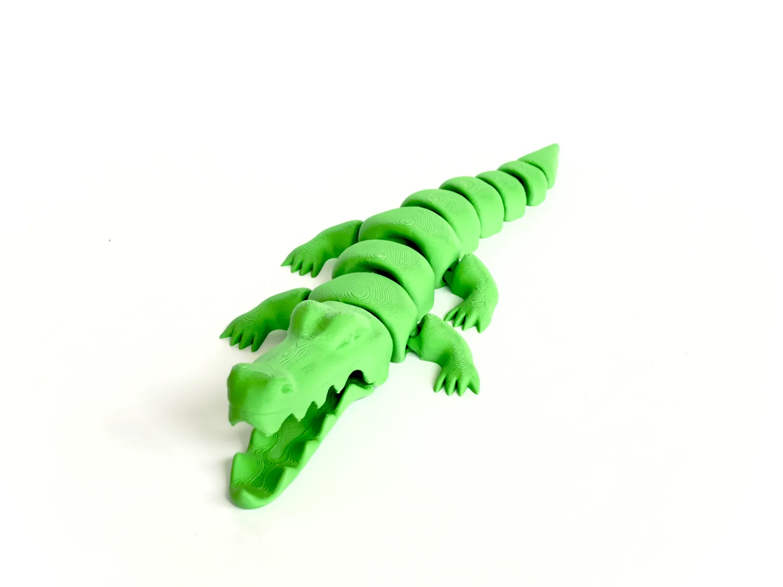 Cocodrilo articulado impreso en 3D, foto 3