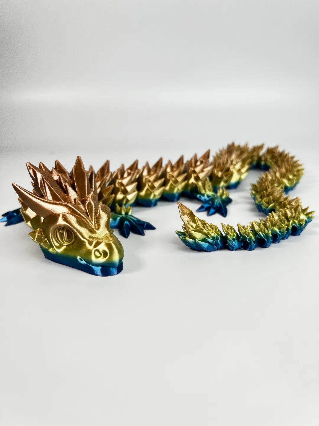 Dragón de cristal articulado impreso en 3D, foto 3