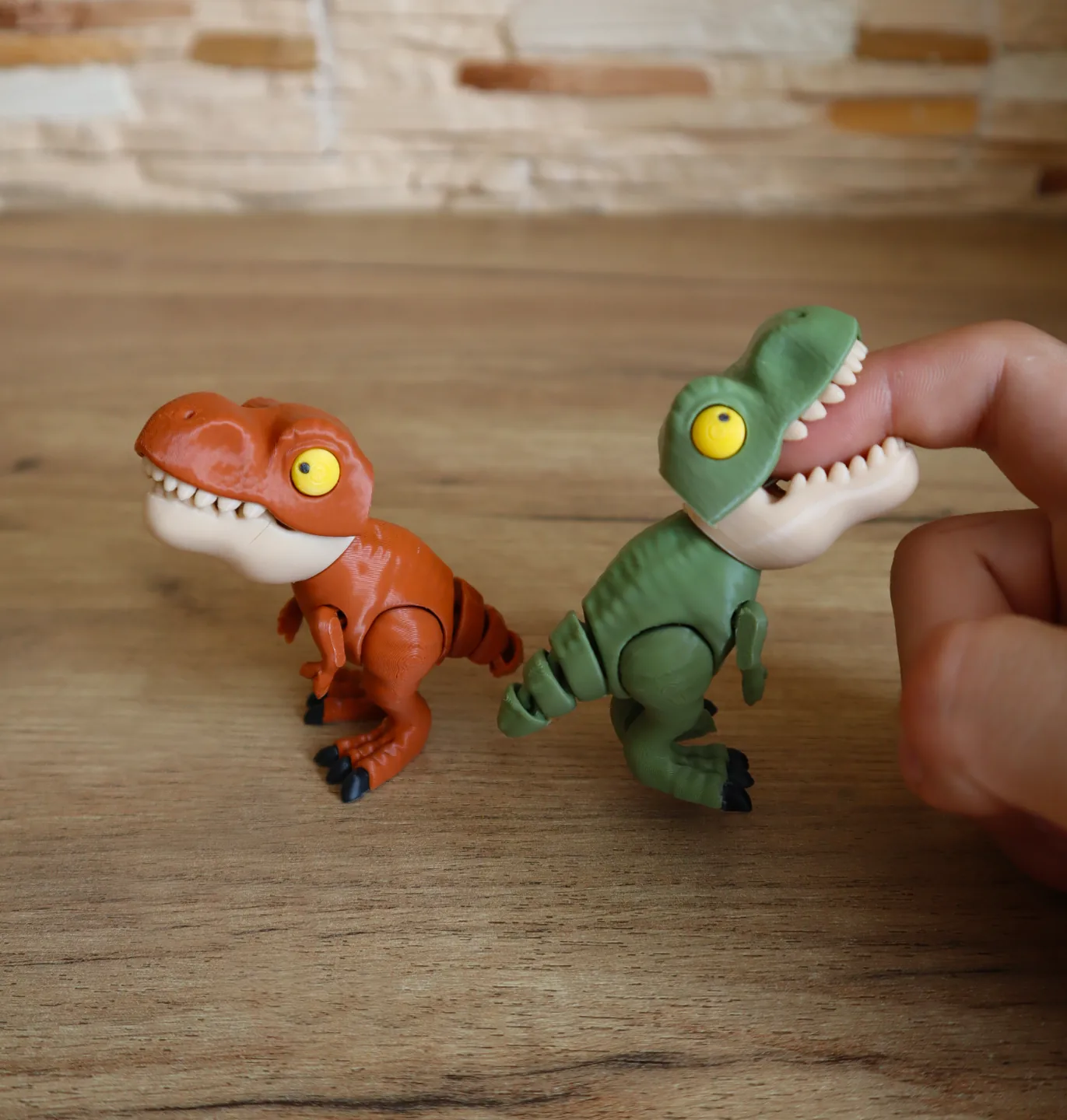 T-Rex que muerde impreso en 3D