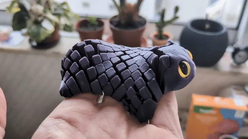 Gatito ondulado flexible impreso en 3D, foto 5