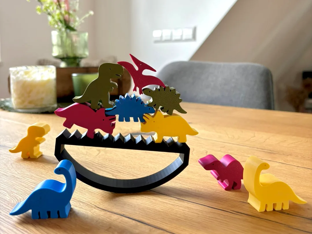 Juego de equilibrio dinosaurios