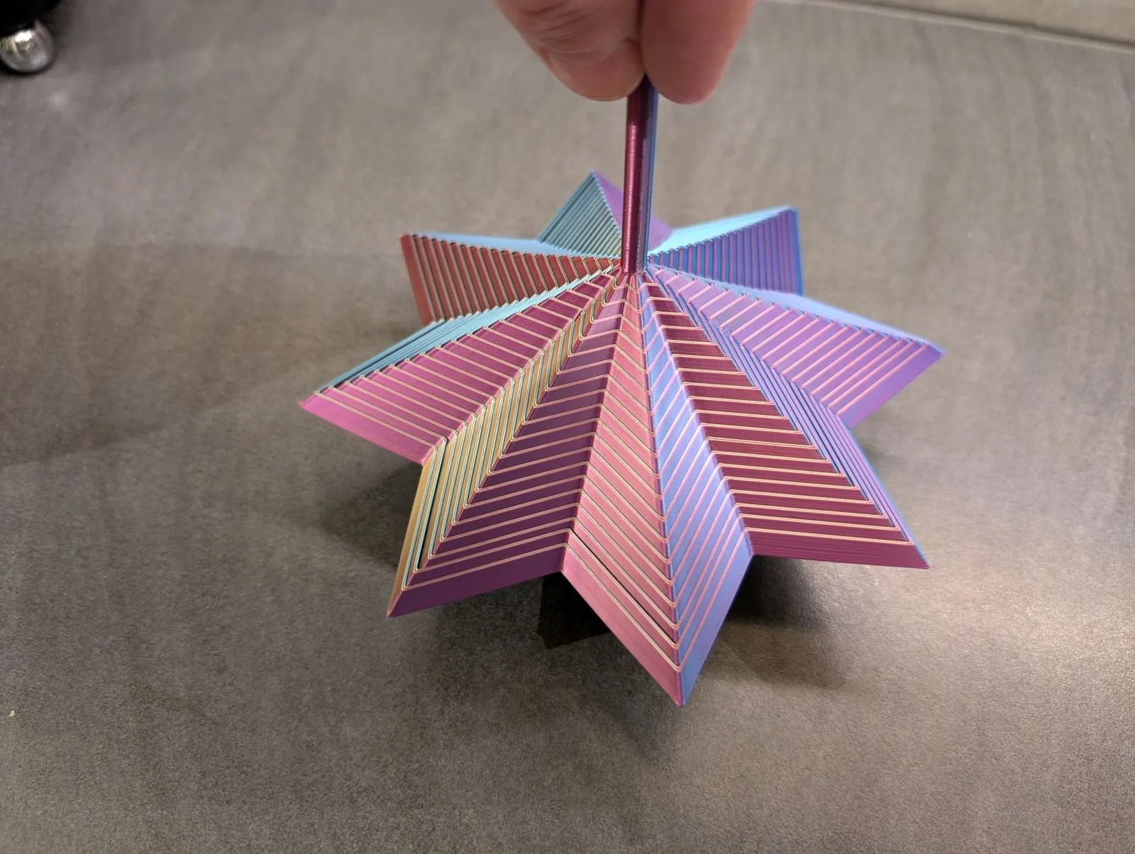 Estrella antiestrés impreso en 3D, foto 2