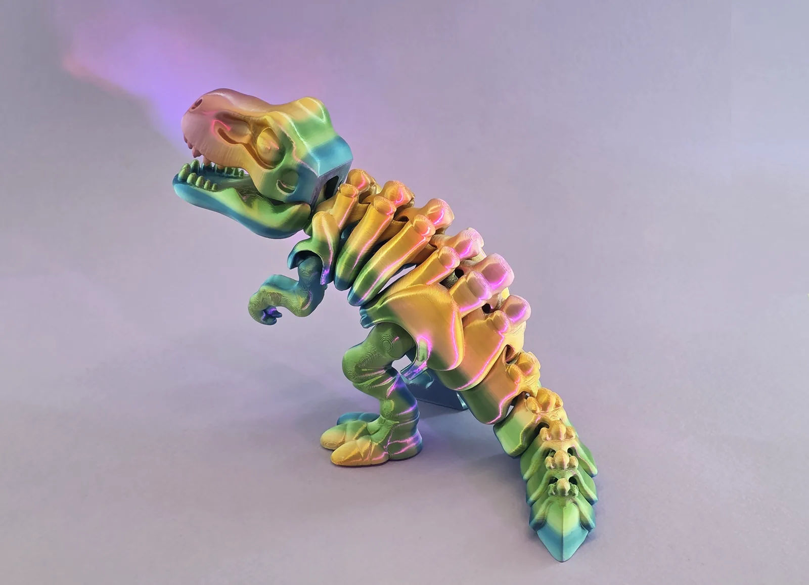 T-Rex esqueleto articulado impreso en 3D, foto 3