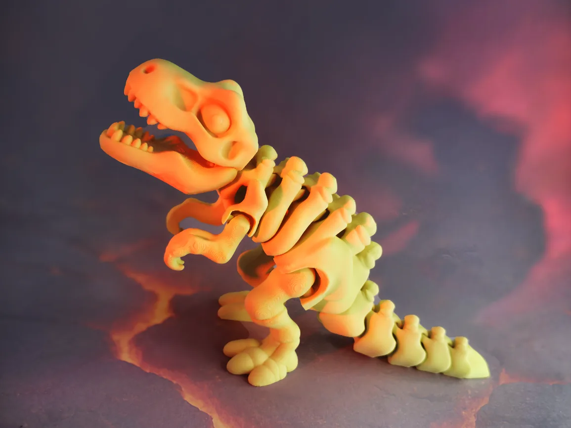 T-Rex esqueleto articulado impreso en 3D, foto 4