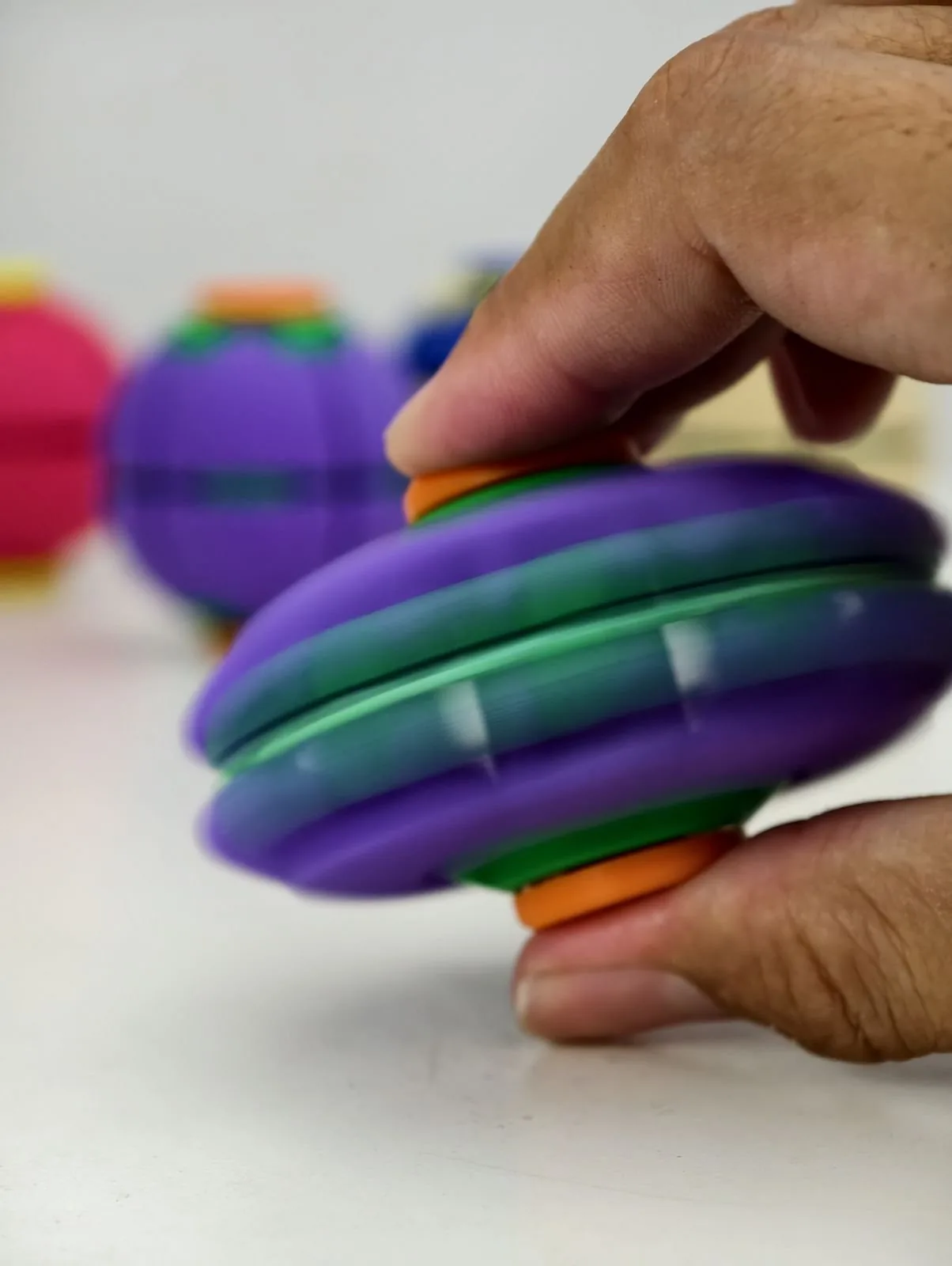 Bola giratoria antiestrés impreso en 3D, foto 4