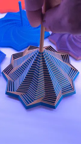 Estrella fidget espiral impreso en 3D, foto 6