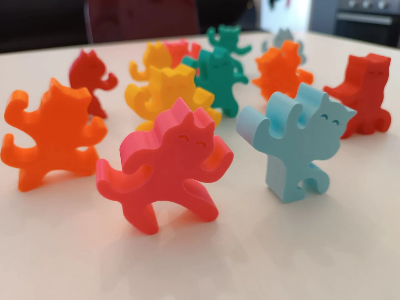 Gatos ninja para apilar impreso en 3D, foto 2