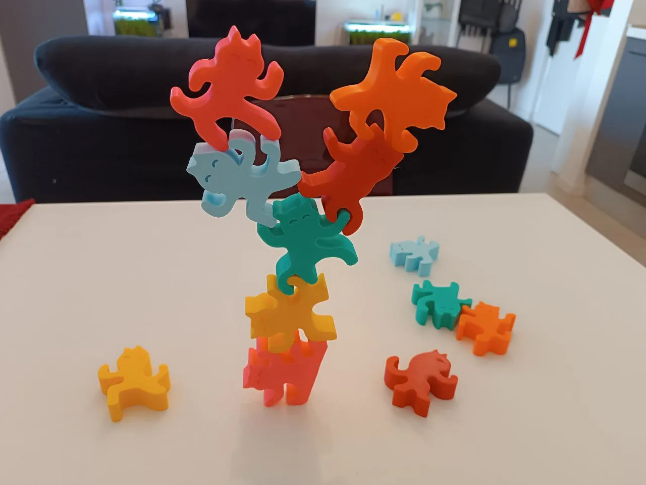 Gatos ninja para apilar impreso en 3D, foto 5