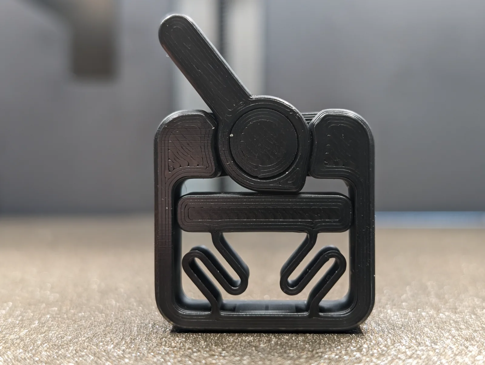 Interruptor fidget impreso en 3D, foto 3