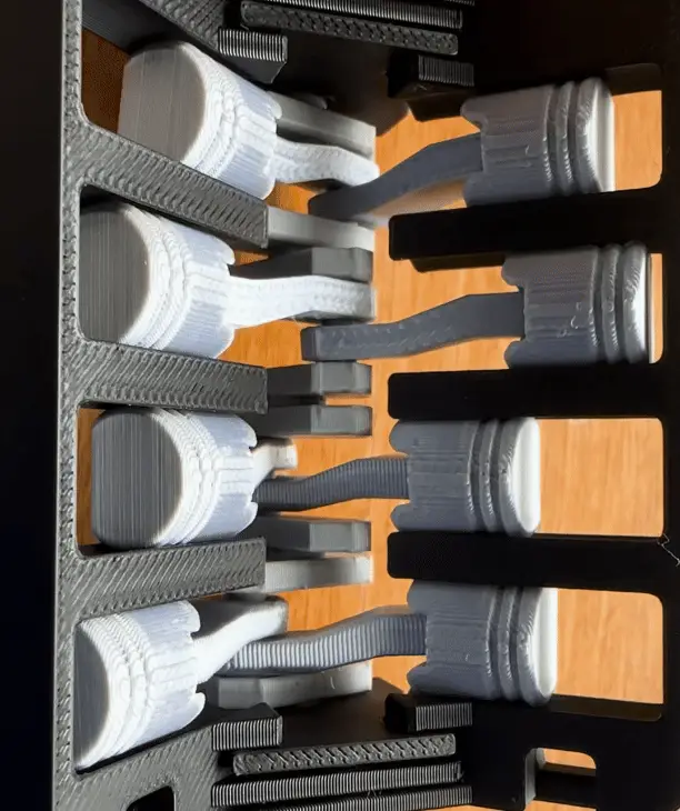 Motor V8 fidget impreso en 3D, foto 6