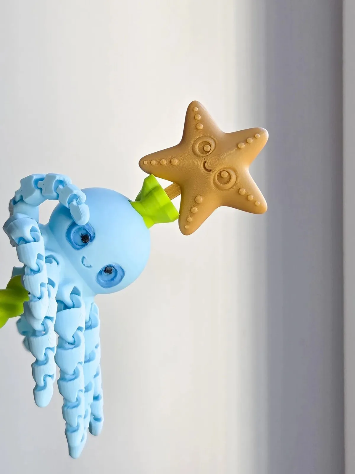 Varita mágica pulpo impreso en 3D, foto 3