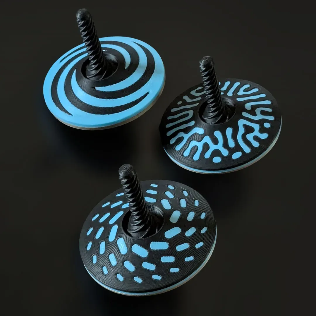 Trompo con lanzador impreso en 3D, foto 3