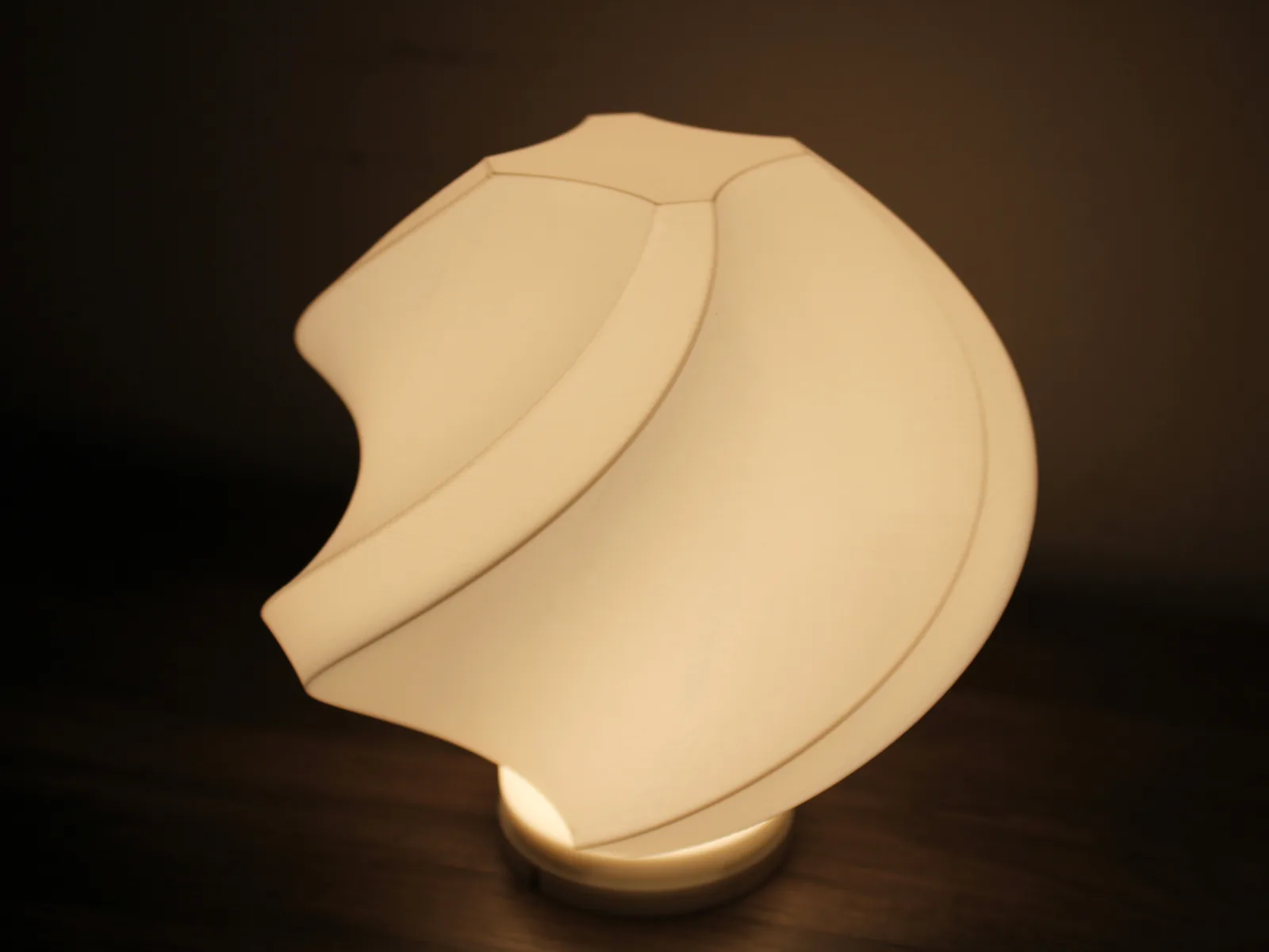 Lámpara esfera espiral impreso en 3D, foto 4