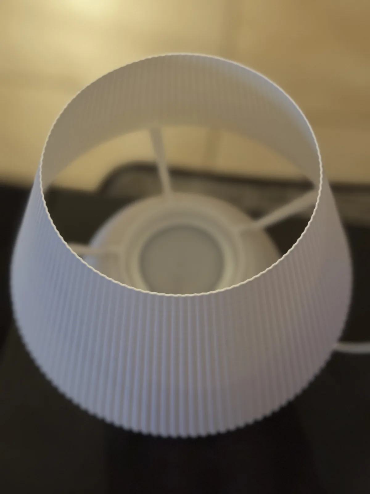 3D printed Ribbed Mushroom Lamp, photo 4