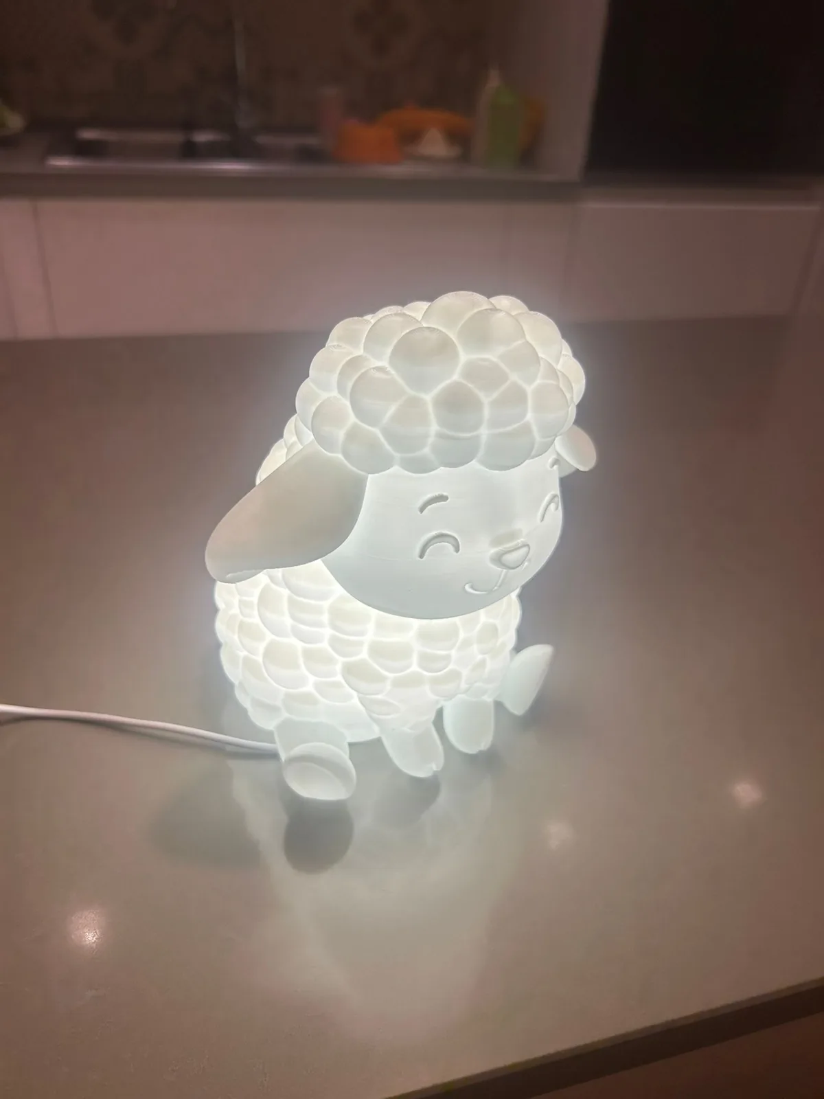 Luminária ovelhinha impresso em 3D, foto 6