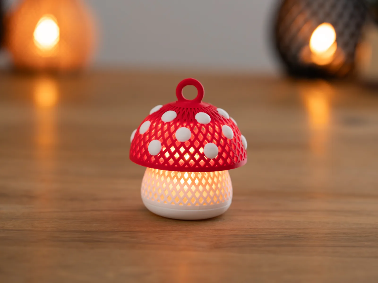 Farol hongo para vela impreso en 3D, foto 4