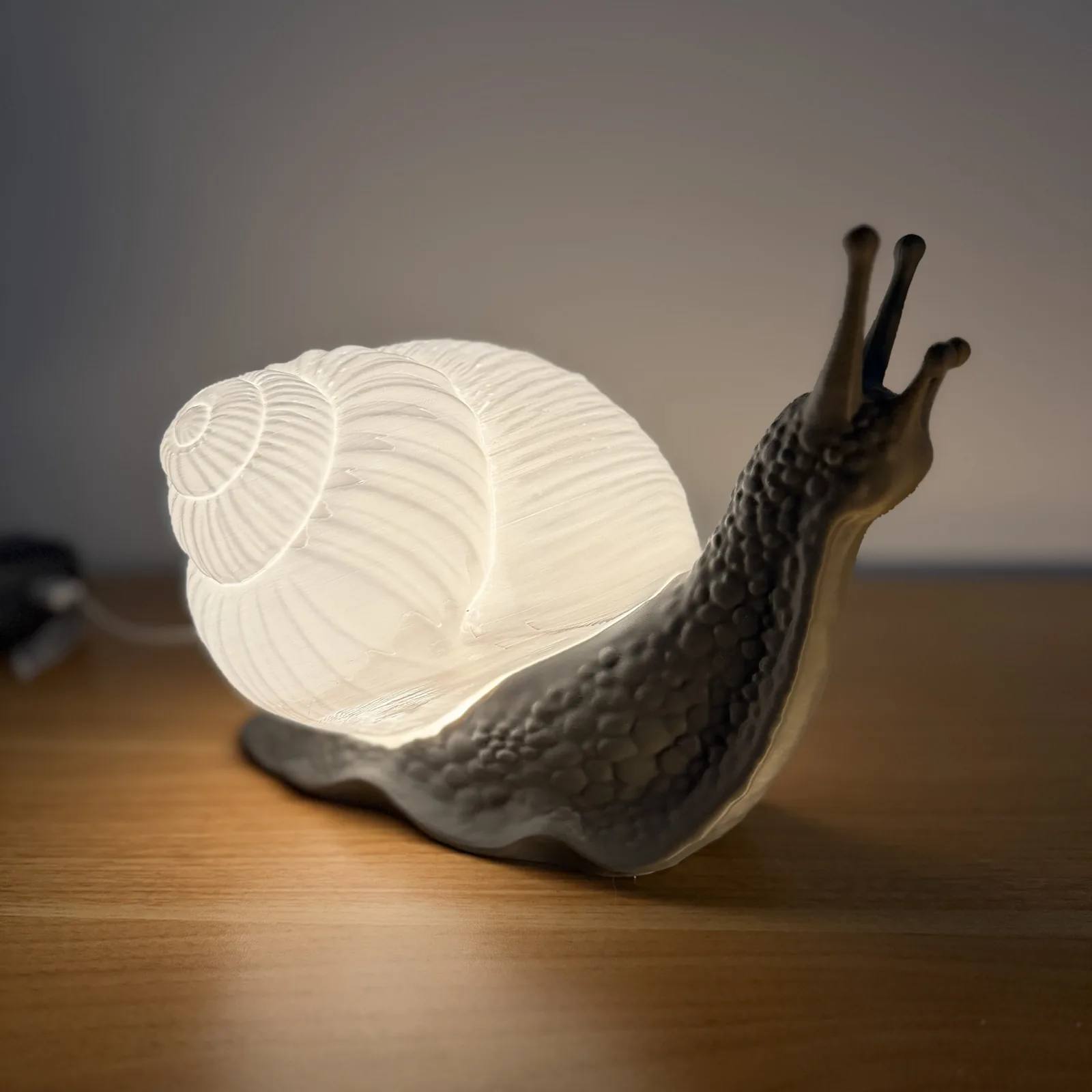 Lámpara caracol impreso en 3D, foto 4