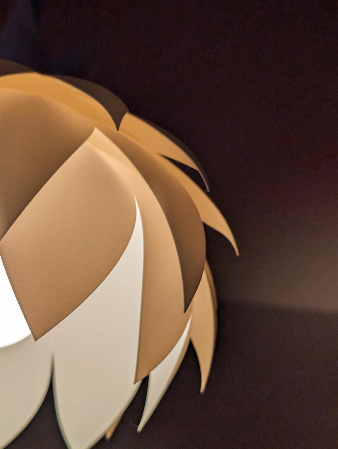 3D printed Water Lily Pendant Lamp, photo 3