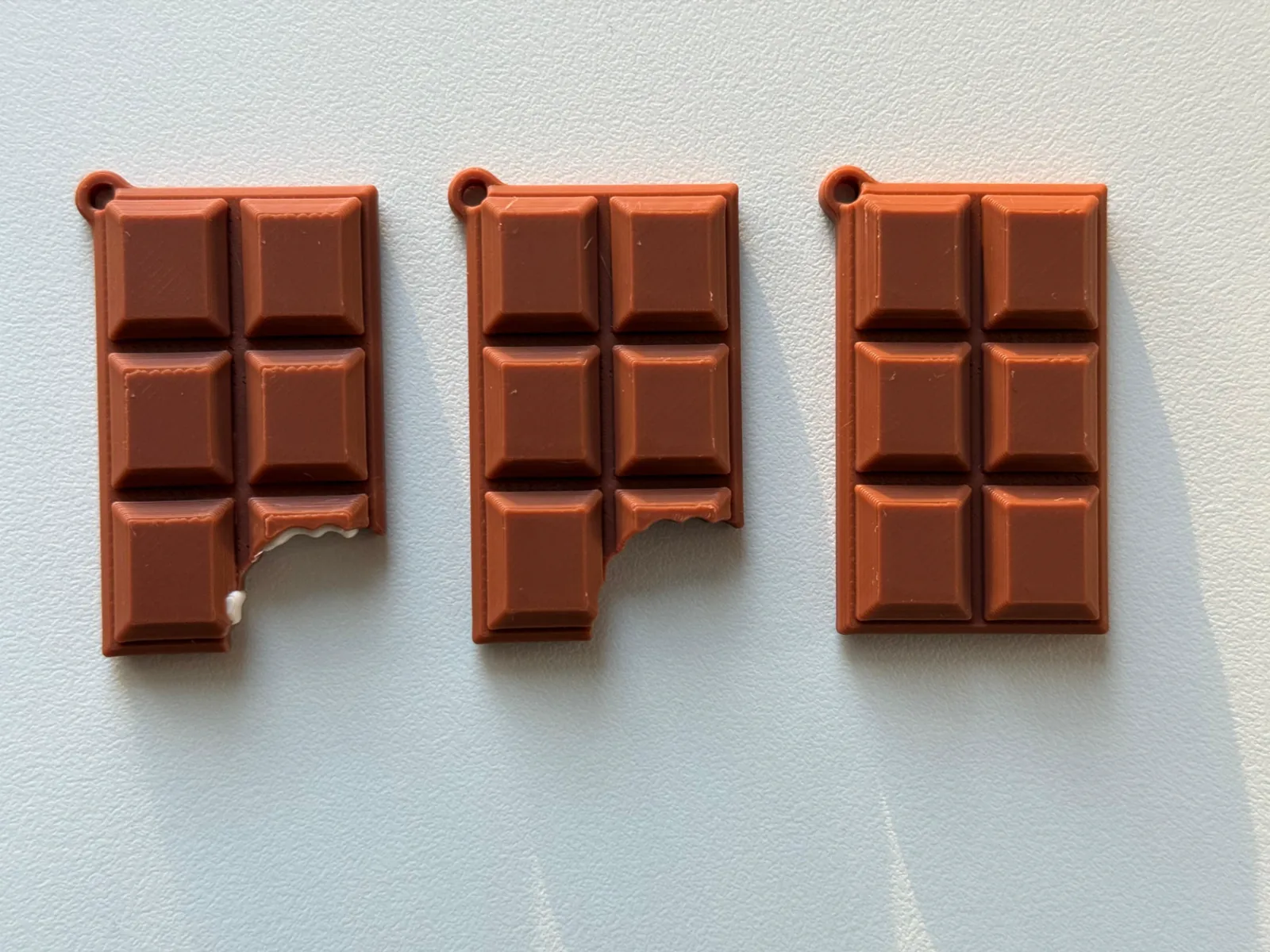 Llavero chocolatina impreso en 3D, foto 3
