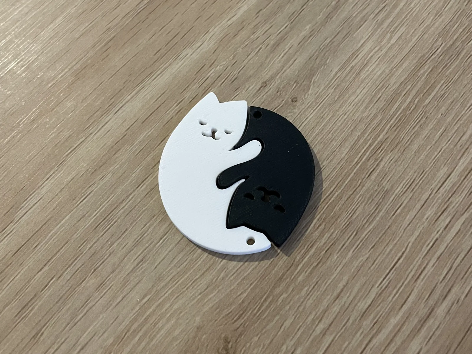 Llaveros gatitos para pareja impreso en 3D