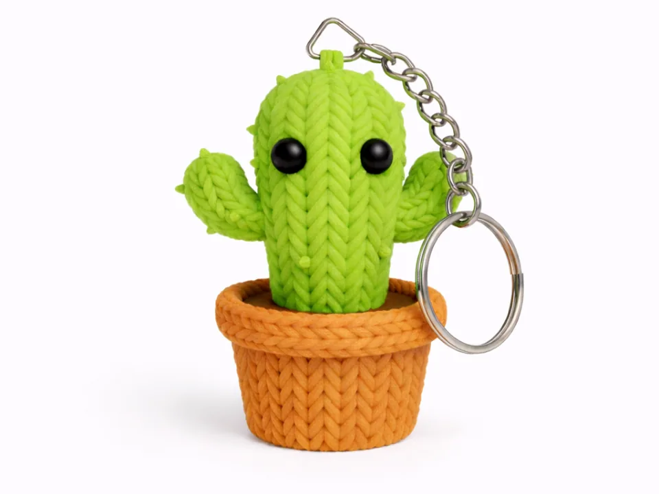 Llavero cactus en matera