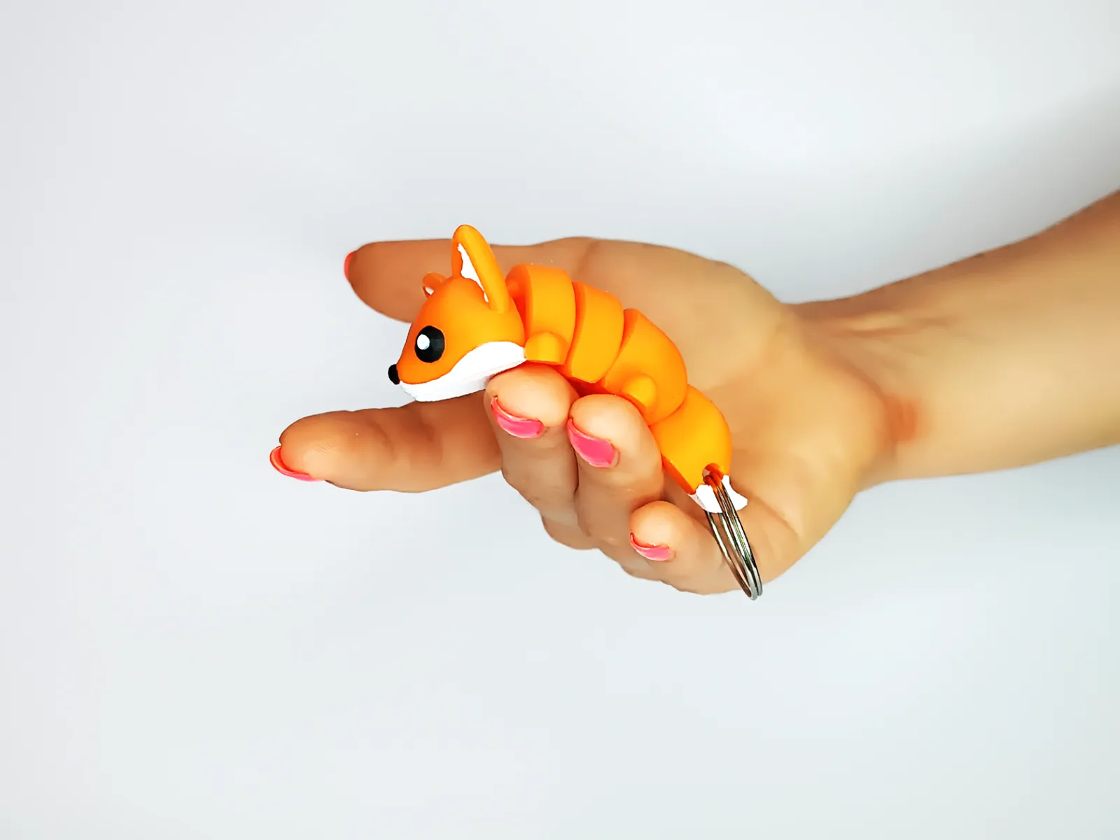 Llavero zorrito flexible impreso en 3D, foto 5