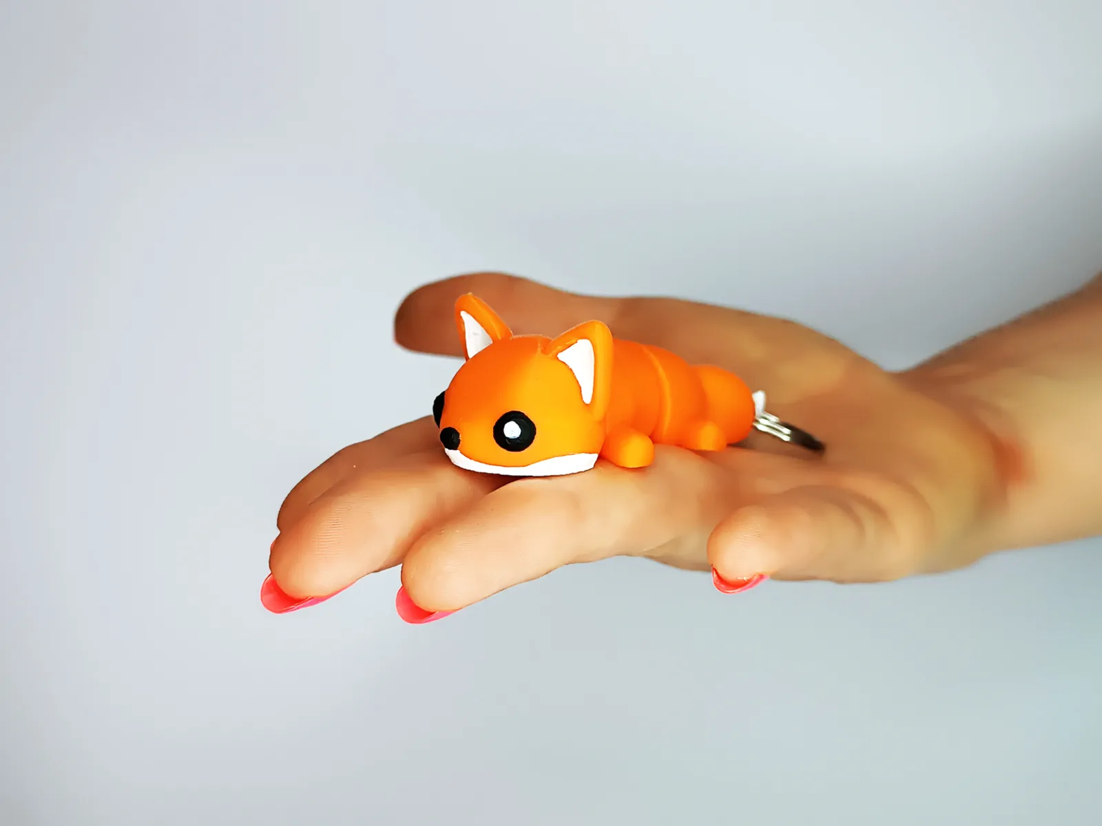 Llavero zorrito flexible impreso en 3D, foto 6