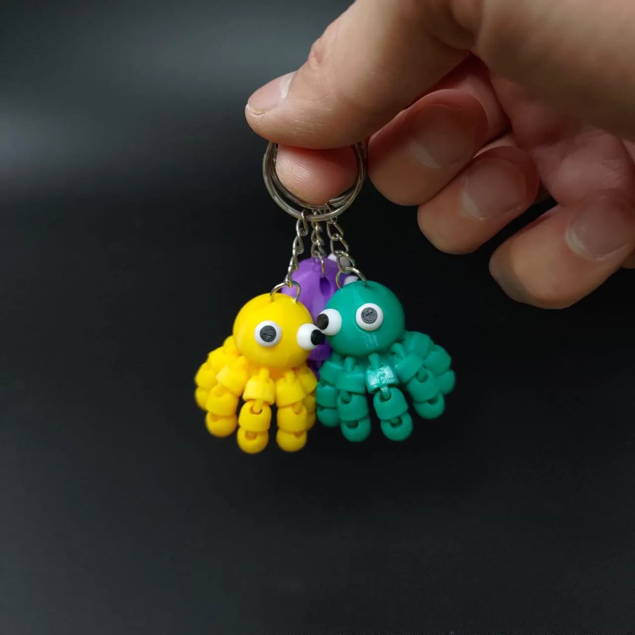 Llavero pulpo articulado impreso en 3D, foto 4