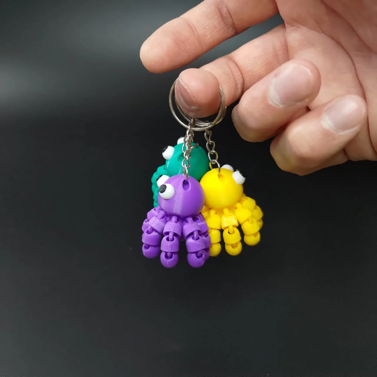 Llavero pulpo articulado impreso en 3D, foto 5
