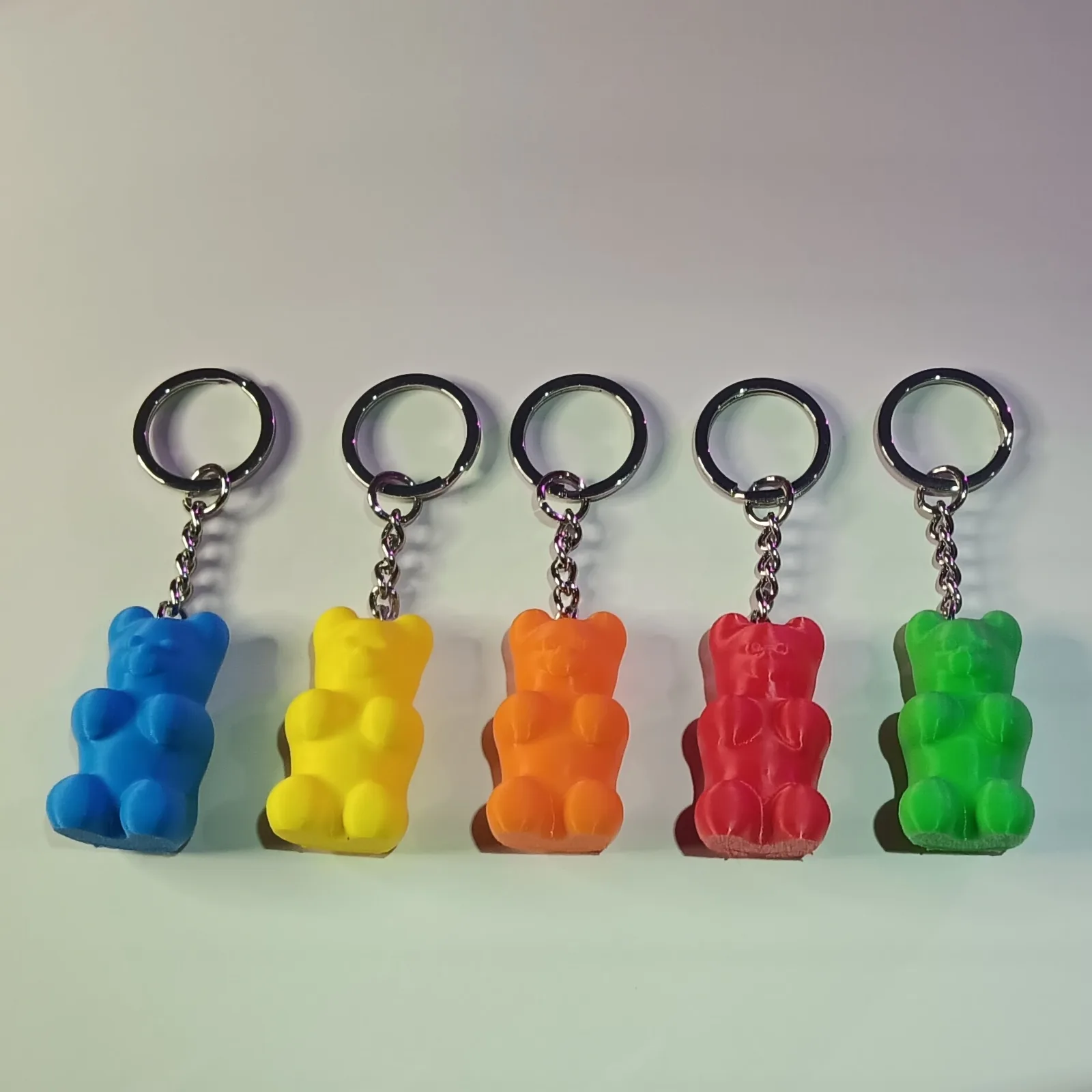 Llavero osito de gomita impreso en 3D, foto 3