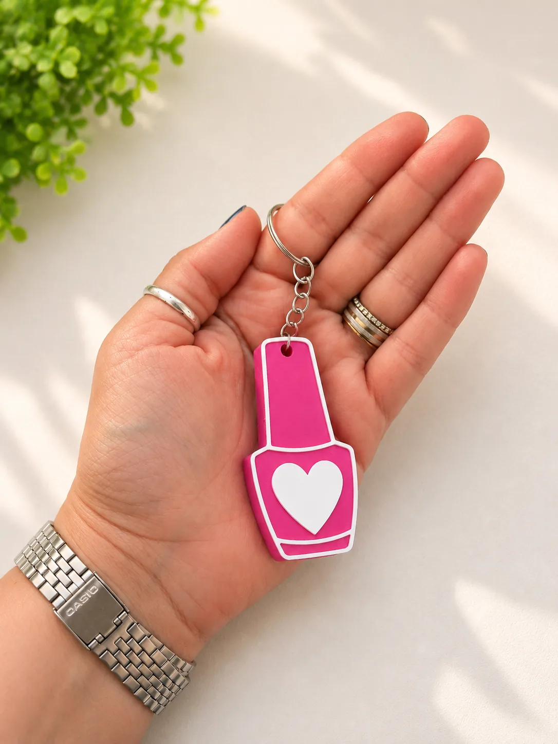 Llavero abrelatas esmalte con corazón impreso en 3D, foto 3