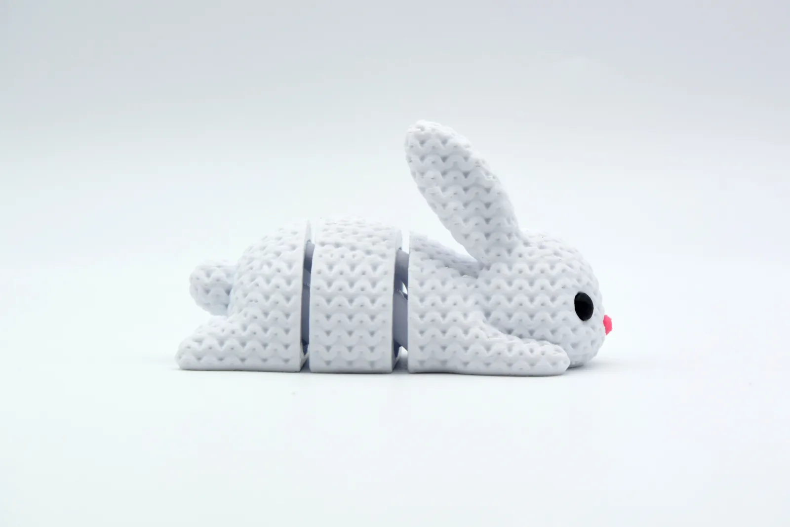 3D printed Articulated Knit Bunny Keychain, photo 3