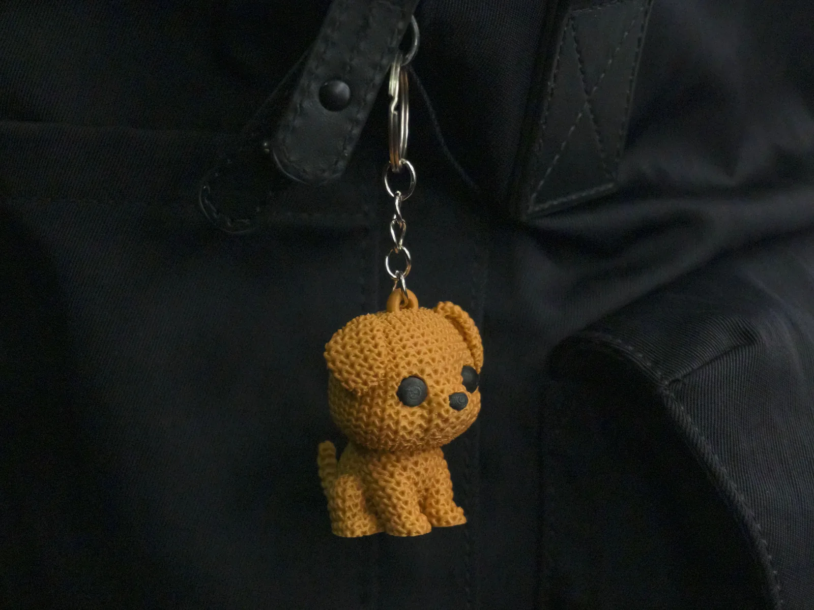 3D printed Knit Puppy Keychain, photo 3