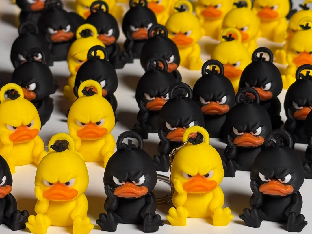 3D printed Angry Duck Keychain, photo 4