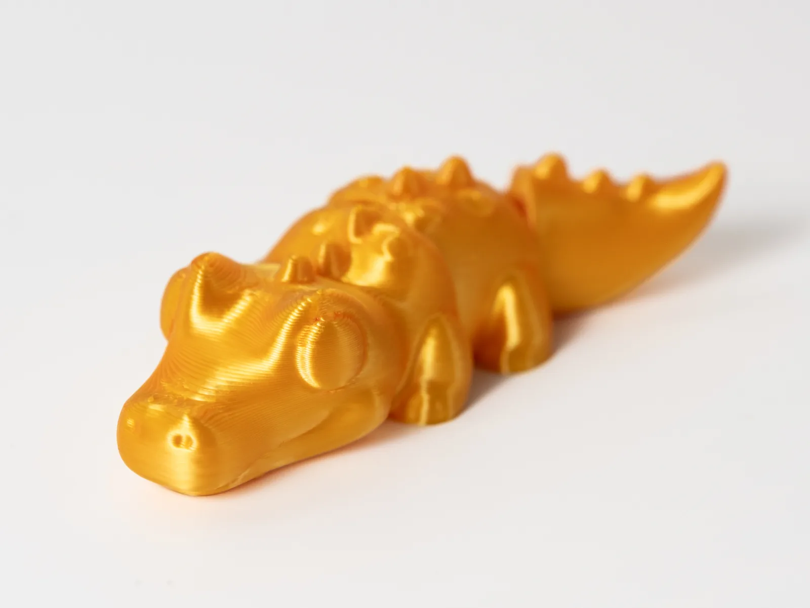 Llavero cocodrilo articulado impreso en 3D, foto 3