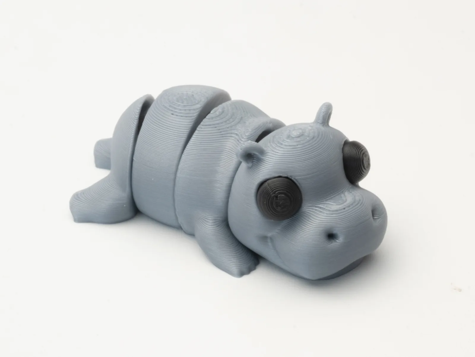 Llavero hipopótamo articulado impreso en 3D