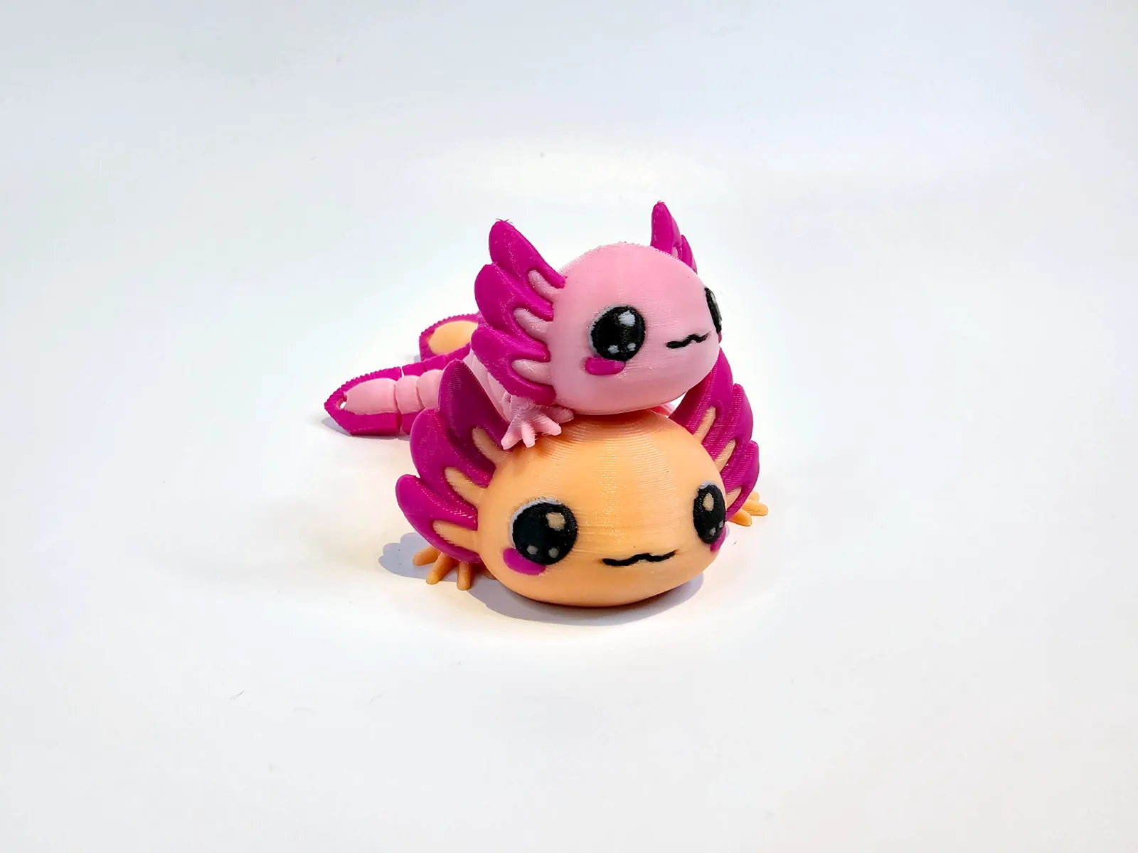3D printed Articulated Axolotl Keychain, photo 4