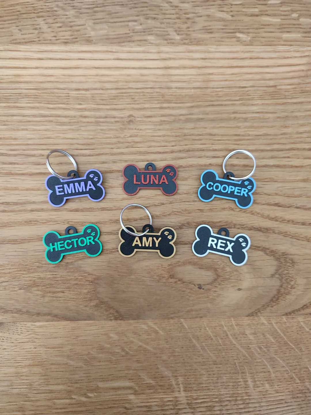 3D printed Bone Name Tag, photo 3