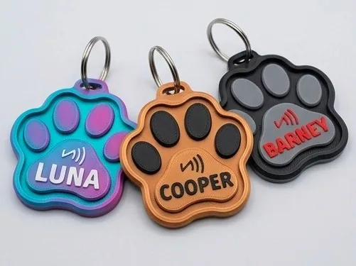 3D printed Paw Tag with Name and Contact Details, photo 4