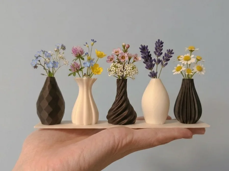 Set de 5 mini floreros