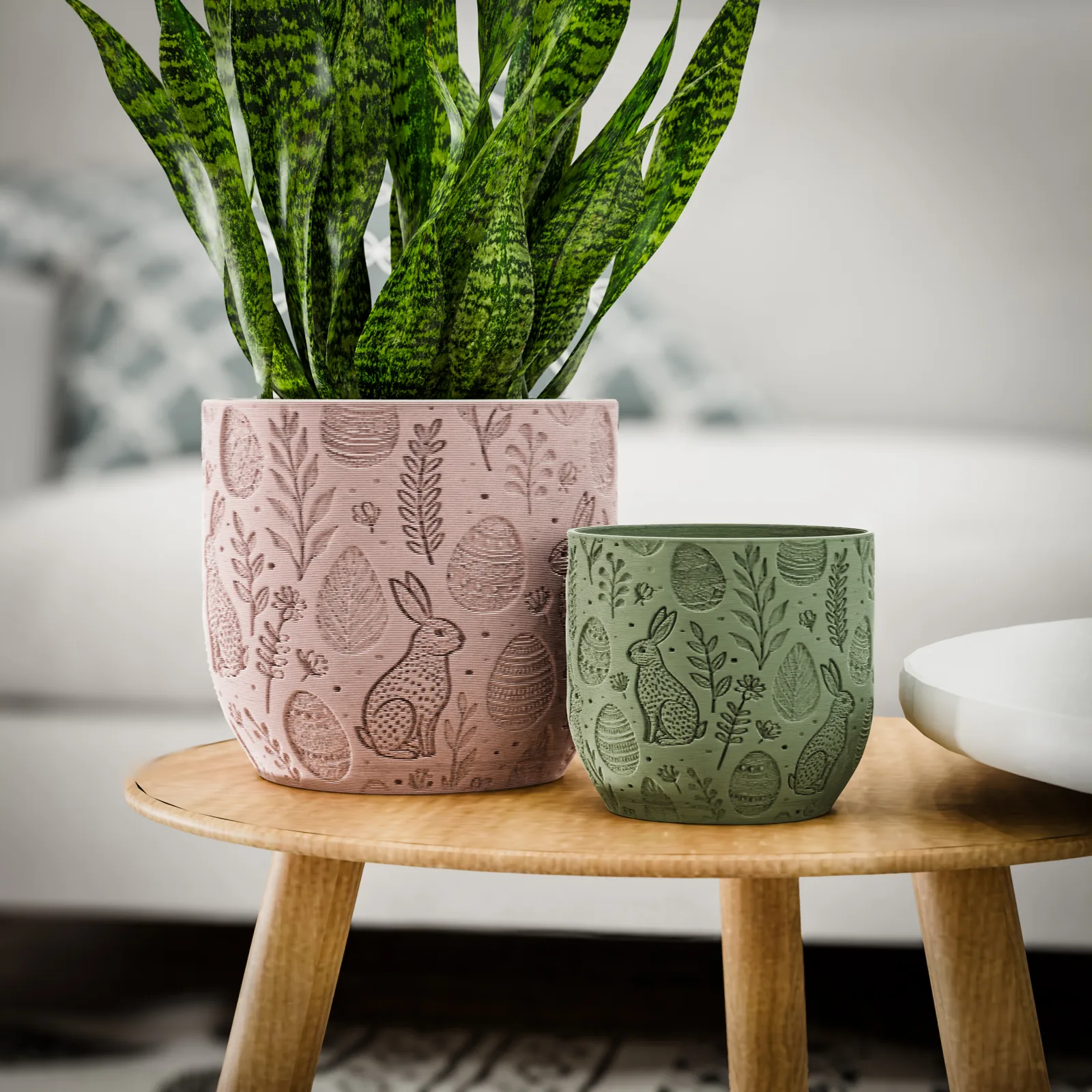 Materas con relieve de conejitos impreso en 3D, foto 4