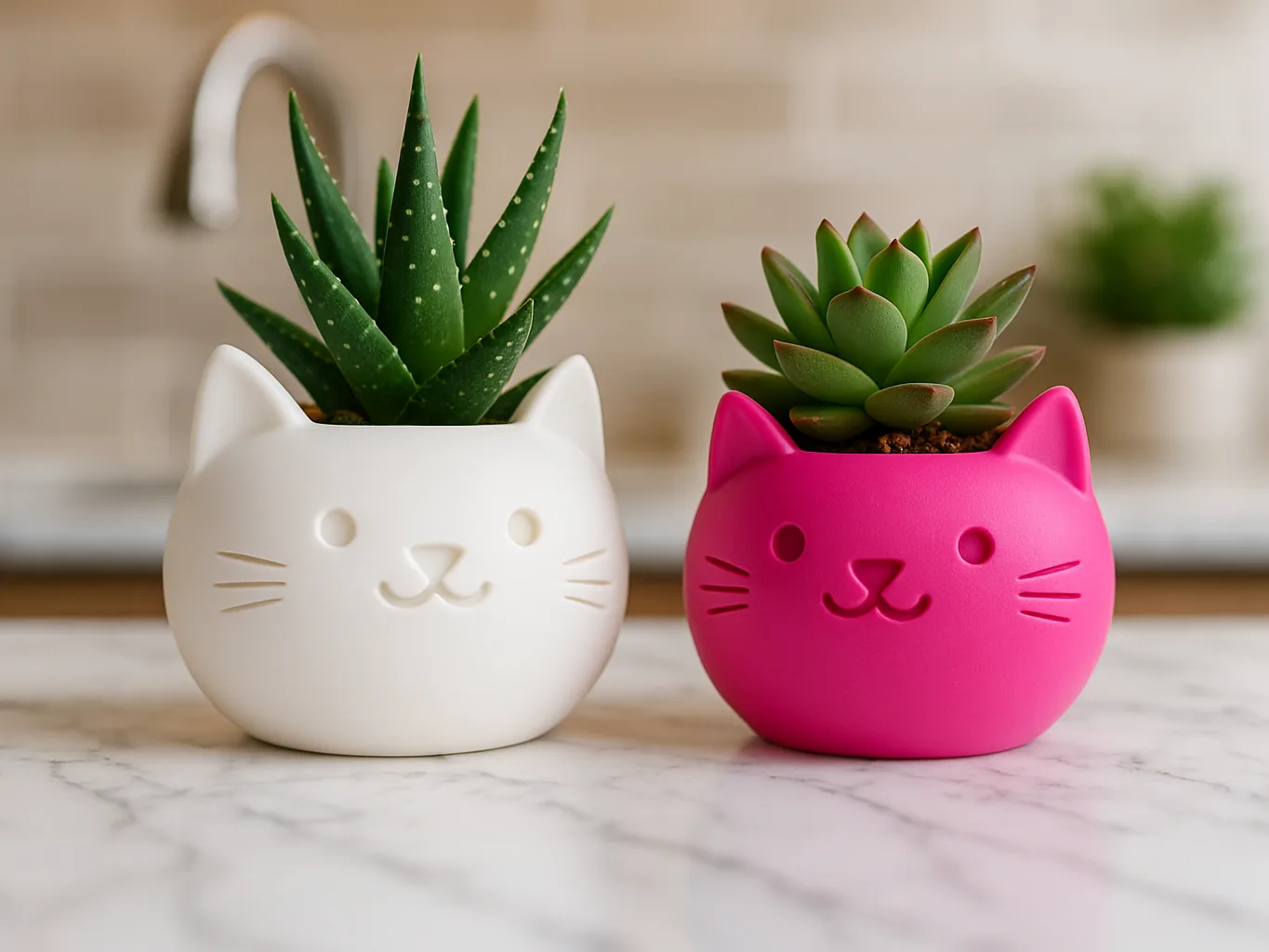 Matera gatito sonriente